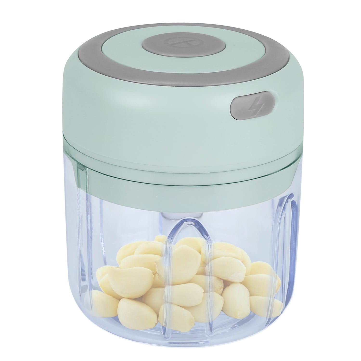 Mini Electric Garlic Chopper 8.45OZ Cordless Garlic Mincer Food Chopper Rechargeable Food Blender Chili Nut Onion Pepper Meat Ginger Food