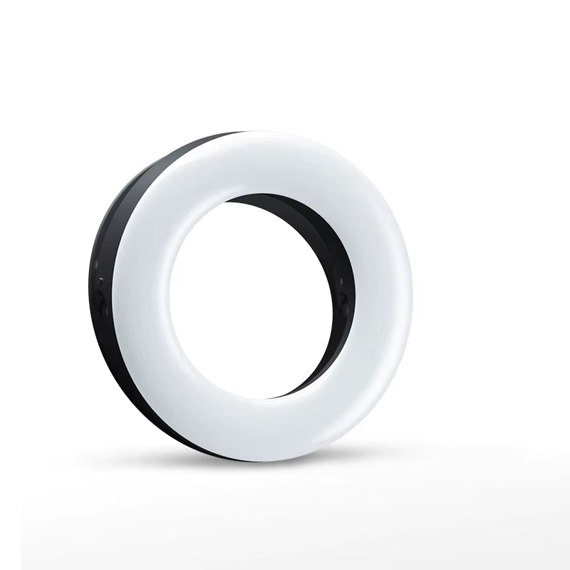 Portable LED Selfie Ring Light Flash for Mobile Phone Laptop Fill Light for Youtube VK Video USB Rechargeable Clip Ring Lamp