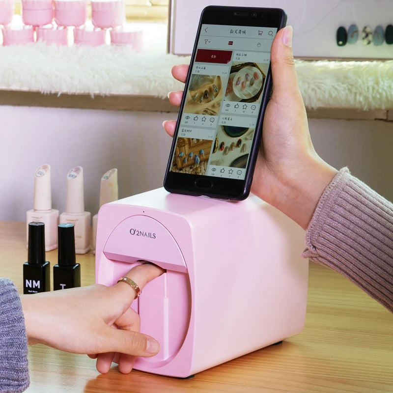 2025 3D Mobile Nail Printer M1 Pattern Digital Nail Art Printer Machine O2Nails Portable H1 Nail Art Equipment from Phone