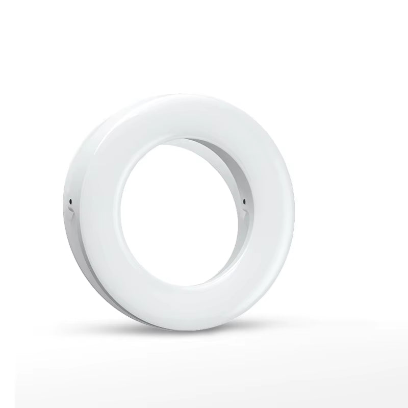 Portable LED Selfie Ring Light Flash for Mobile Phone Laptop Fill Light for Youtube VK Video USB Rechargeable Clip Ring Lamp